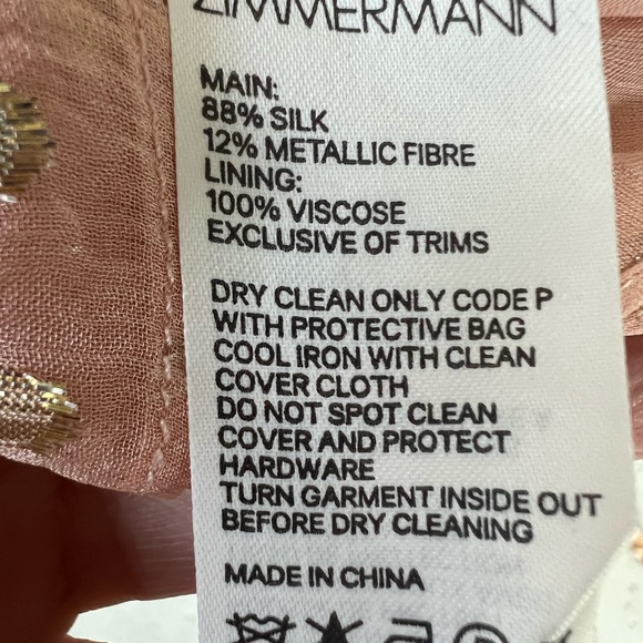 Zimmermann Metallic Dot Ruffle Dress - Picture 9 of 13